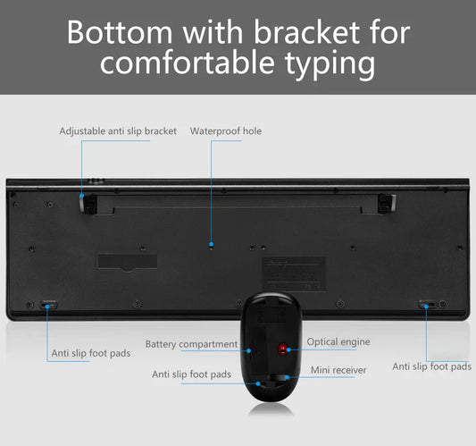 Keyboard and Mouse Wireless Combo