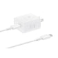 Travel Adapter with USB-C to USB-C Cable 25W White