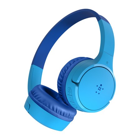 SoundForm Mini Wireless On-Ear Headphones for Kids Blue