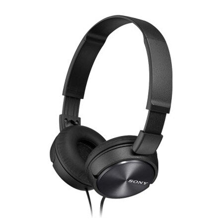 Over the Ear Wired Headphones with Mic Black