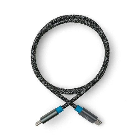 PowerKnit USB-C to USB-C 3ft 60W Power Delivery Fast Charge Cable Space Gray (Made from Certified Recycled Plastic and Aluminium)