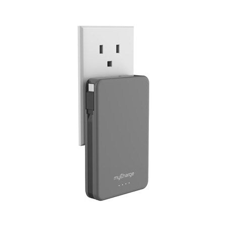 Power & Plug 5K mAh Power Bank Grey