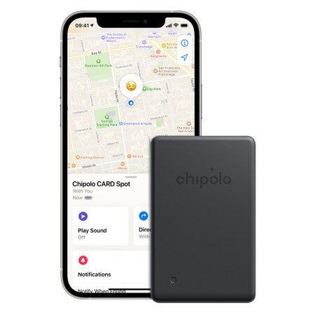 Card Spot (Works with the Apple Find My Network) Almost Black