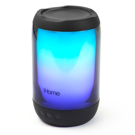 PlayGlow + Rechargeable Color Changing Waterproof Bluetooth Speaker with Mega Battery Black