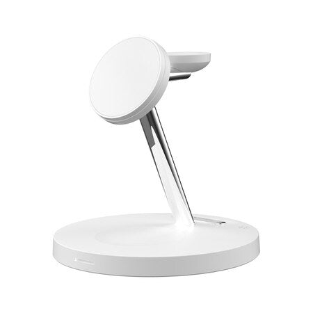 MagEasy PowerStation 4-in-1 Magnetic Wireless Charging Stand White