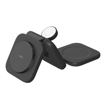 Qi2 3-in-1 Travel Wireless Charging Pad Black