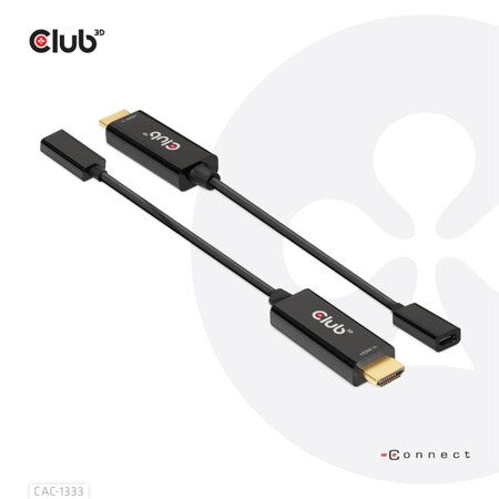 HDMI to USB-C 4K60Hz Active Adapter Male/Female Black