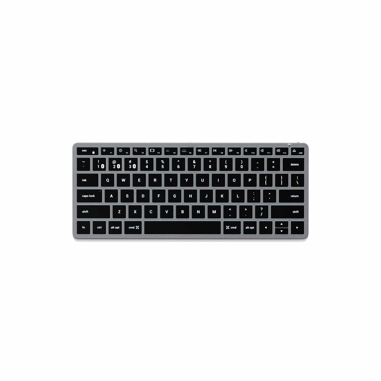 Slim X1 Backlit Bluetooth Keyboard Space Gray