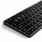 Slim X1 Backlit Bluetooth Keyboard Space Gray