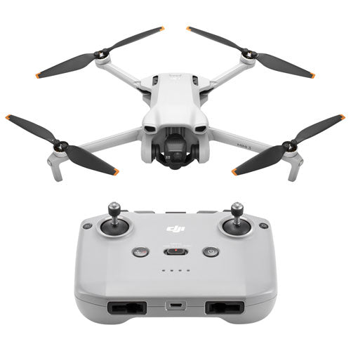 DJI Mini 3 Quadcopter Drone with Remote Control - Grey