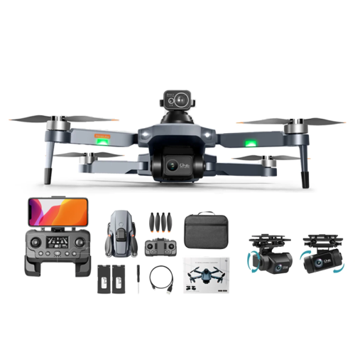 ISPEKTRUM RG101 Pro Drone 4K Dual Camera 2-Axis Gimbal, 30-Min Flight Time RC Quadcopter with Advanced Auto Return, 3km Video Transmission