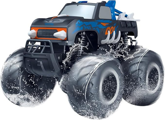 Threeking 1:16 Waterproof Monster Truck Pickup Toys RC Cars Remote Control Car Truck Toys 4WD All Terrain Off-Road Car Toy Gifts Presents 6 7 8 9 10 11 12 Year Old Kids Boys Girls Toys