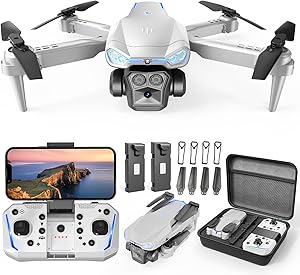 Drone with Camera for Kids & Adults, 1080P HD Mini FPV Drones with Altitude Hold, One-Key Take Off/Landing, Headless Mode, 360° Flips, Speed Adjustment, Toys Gifts for Boys Girls, Beginner