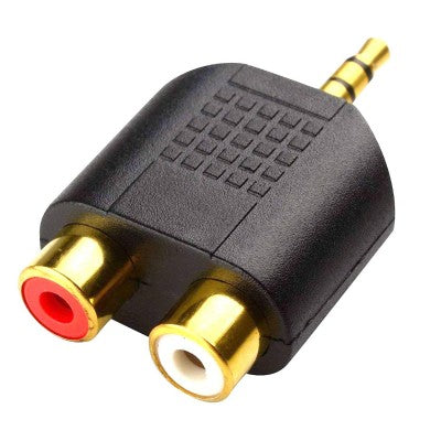 3.5mm-2RCA Adapter M/2F