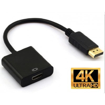 (4K), DisplayPort Male to HDMI Female Adapter M/F, Support 4K!