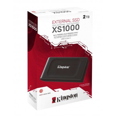 Kingston XS1000 2TB Portable USB-C/USB3.0 External SSD Up to 1,050MB/s (NEW)