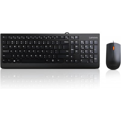 Lenovo 300 USB Combo Keyboard & Mouse - Black, New