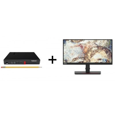 LENOVO M920Q Tiny: Core i5-8500T 2.10GHz 8G 256GB-SSD + Lenovo ThinkVision T22i-20 21.5" 16:9 IPS Monitor HDMI/DP/VGA/VESA 30Days Warranty