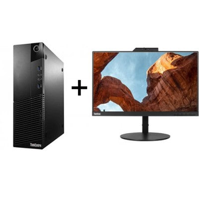 LENOVO M93P SFF: Core i5-4570 3.2GHz 8G 500GB+(Edgeless) Lenovo ThinkVision T22v-10 21.5'' FHD IPS 1080P HDMI Monitor w/ SPK CAM