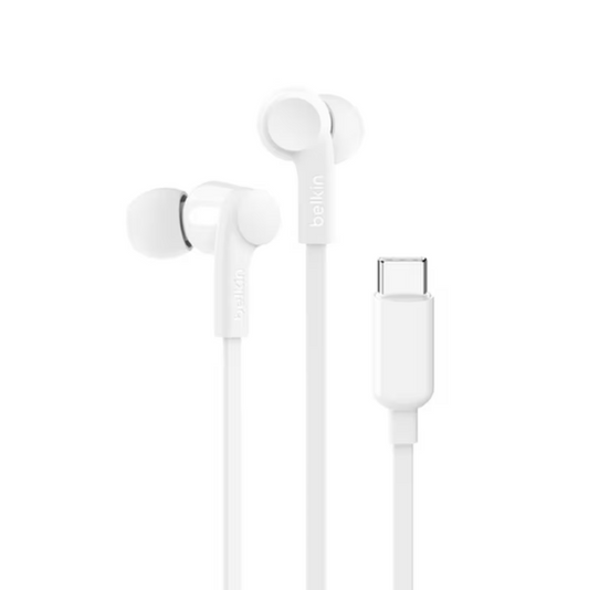 Wired Earbuds with USB-C Connector White